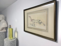 Nudo sensuale sdraiato – Opera originale su carta, firmata