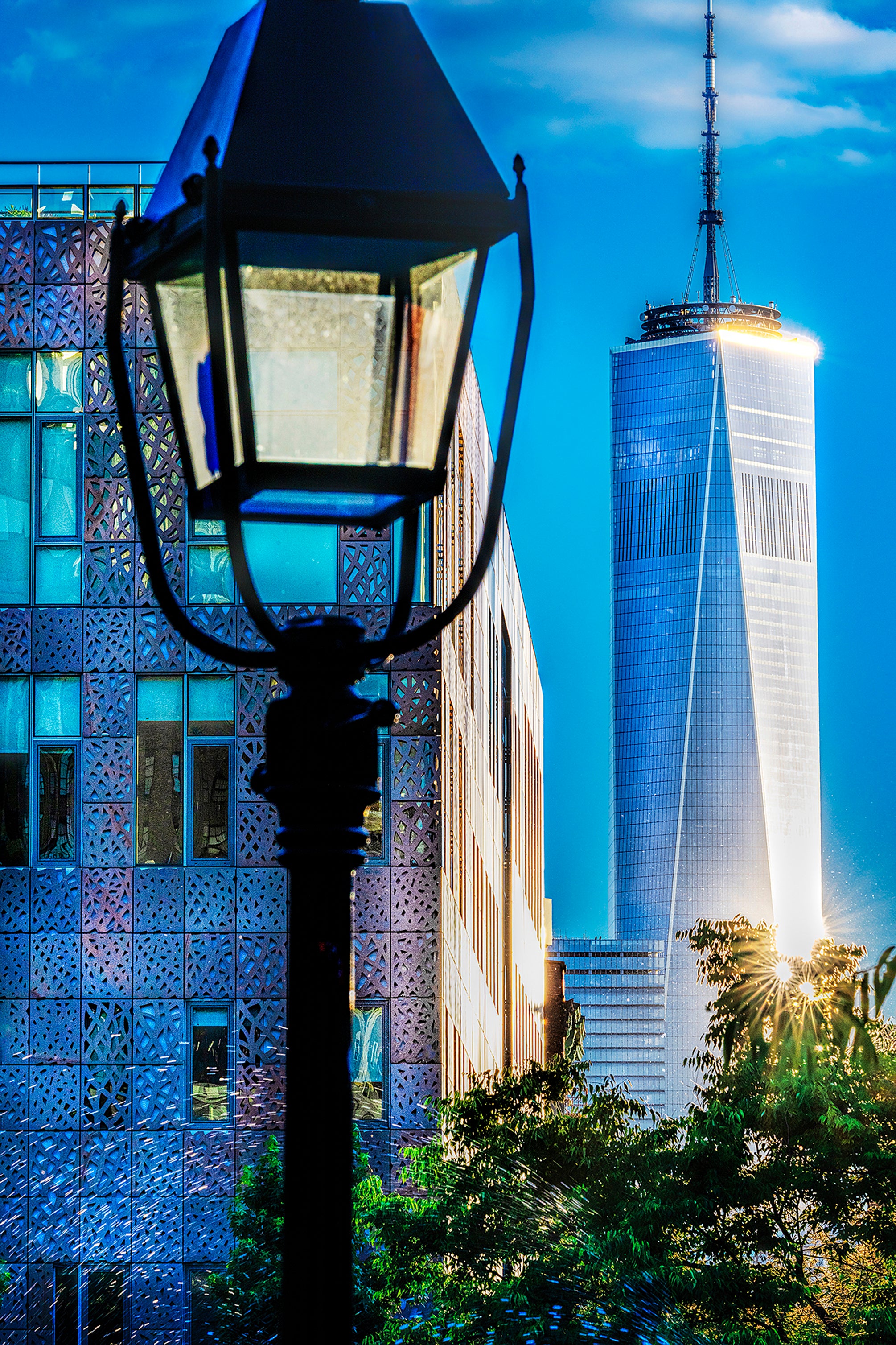 One World Trade Center From Washington Square Park, Color Photography Print