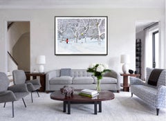 Central Park Snowstorm, Winter Fantasyland, Fine Art Print Hahnemuhle Paper