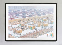 Dächer von New York City im Schneesturm – Kunstdruck auf Hahnemühle-Baryta-Papier