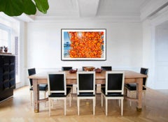 Pumpkin Wall With Brooklyn Bridge, Color Photography, Signed 3/15
