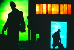 Businessmen Silhouettes Abstract In Lower Manhattan, Fine Art Color Print