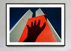 World Trade Center Shadow Of Hand, stampa artistica su carta Hahnemühle Baryta