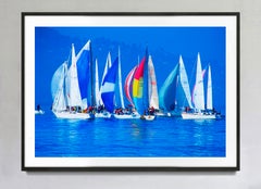 Sailboats in San Francisco Bay, Signed Fine Art Color Photography Print, 3/15