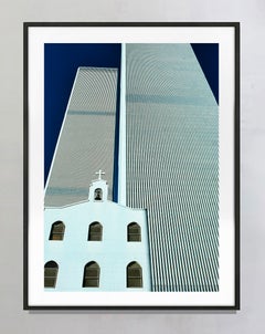 Twin Towers, St.-Nikolaus-Kirche, Kunstfotografie in Farbe, signiert 3/15