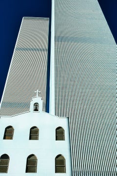 Las Torres Gemelas, la iglesia de San Nicolás, impresión fotográfica artística en color, firmada 3/15