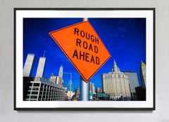 Twin Towers World Trade Center Traffic Sign Historic New York City Buildings