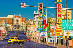 Las Vegas Motels Downtown Fremont Street, Fine Art Print Hahnemuhle Paper Baryta