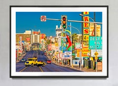 Las Vegas Motels Downtown Fremont Street, Fine Art Print Hahnemuhle Paper Baryta