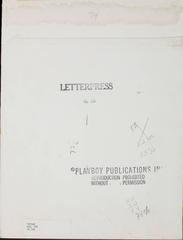 Playboy cartoon Illustration, "For Posing, My Terms Are a Dollar an Hour, Room