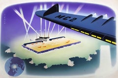 Illustrazione dell'aeroporto del Polo Nord   - "Uomini che pianificano oltre il domani"