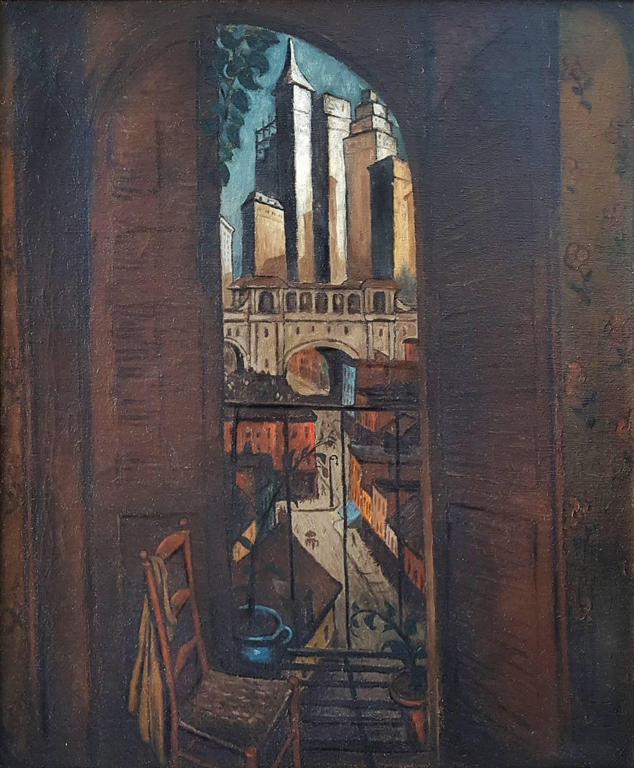 Interior Painting Glenn O. Coleman - From a Balcony 