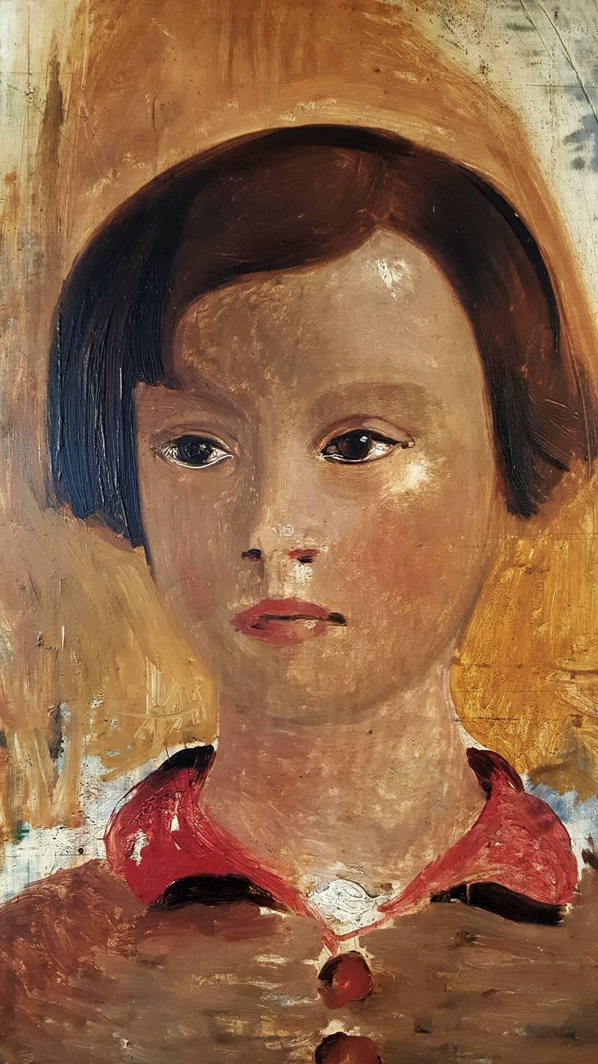 Portrait of a Little Girl, 1928 - Painting by André Derain