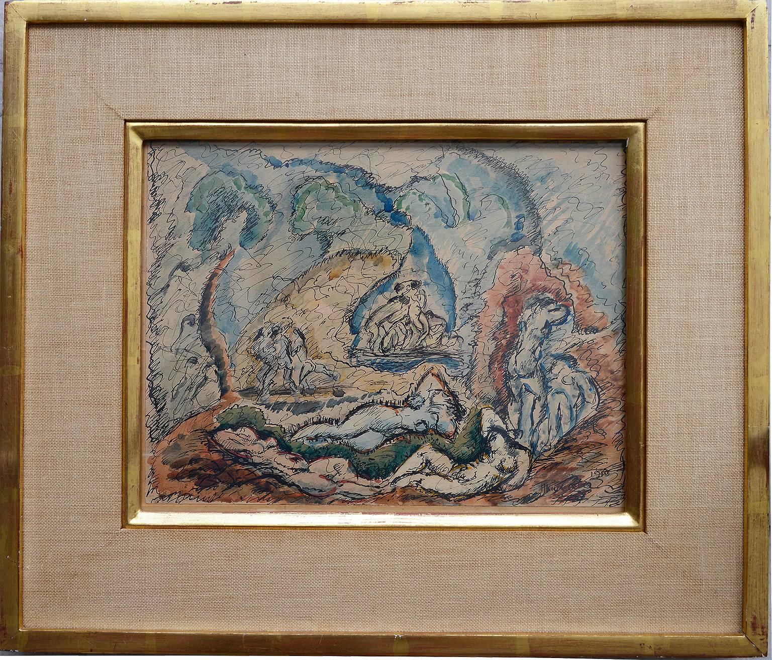 Sommer, 1910 (Kubismus), Art, von Max Weber