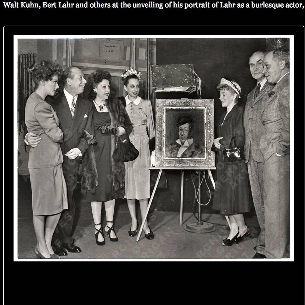 Portrait of Bert Lahr - American Impressionist Painting by Walt Kuhn