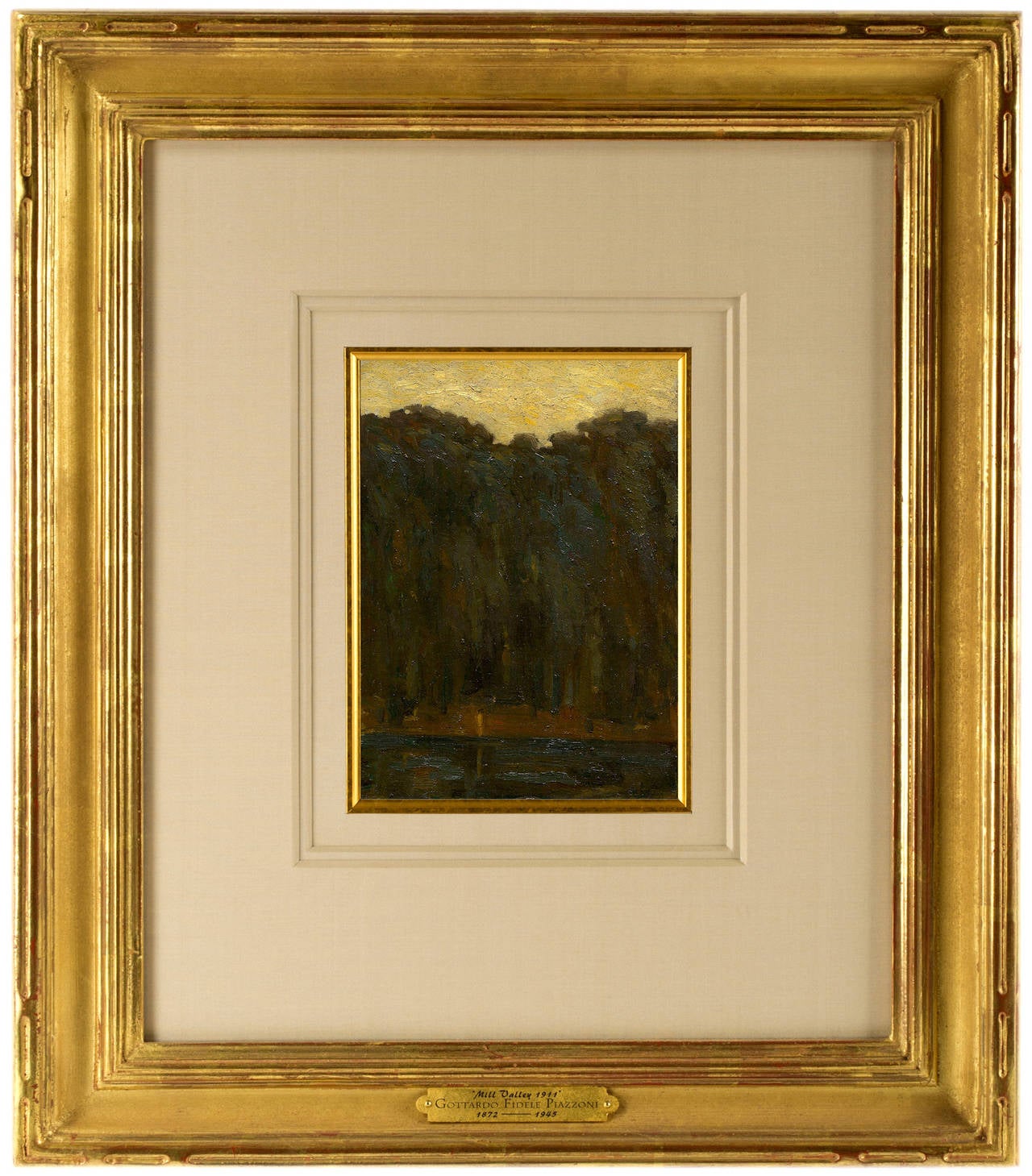 Gottardo Fidele Ponziano Piazzoni Landscape Painting - Mill Valley (Marin County, California), 1911