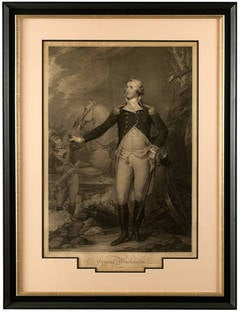 An Important Eighteenth Century Portrait of Washington by Trumbull and Cheesman