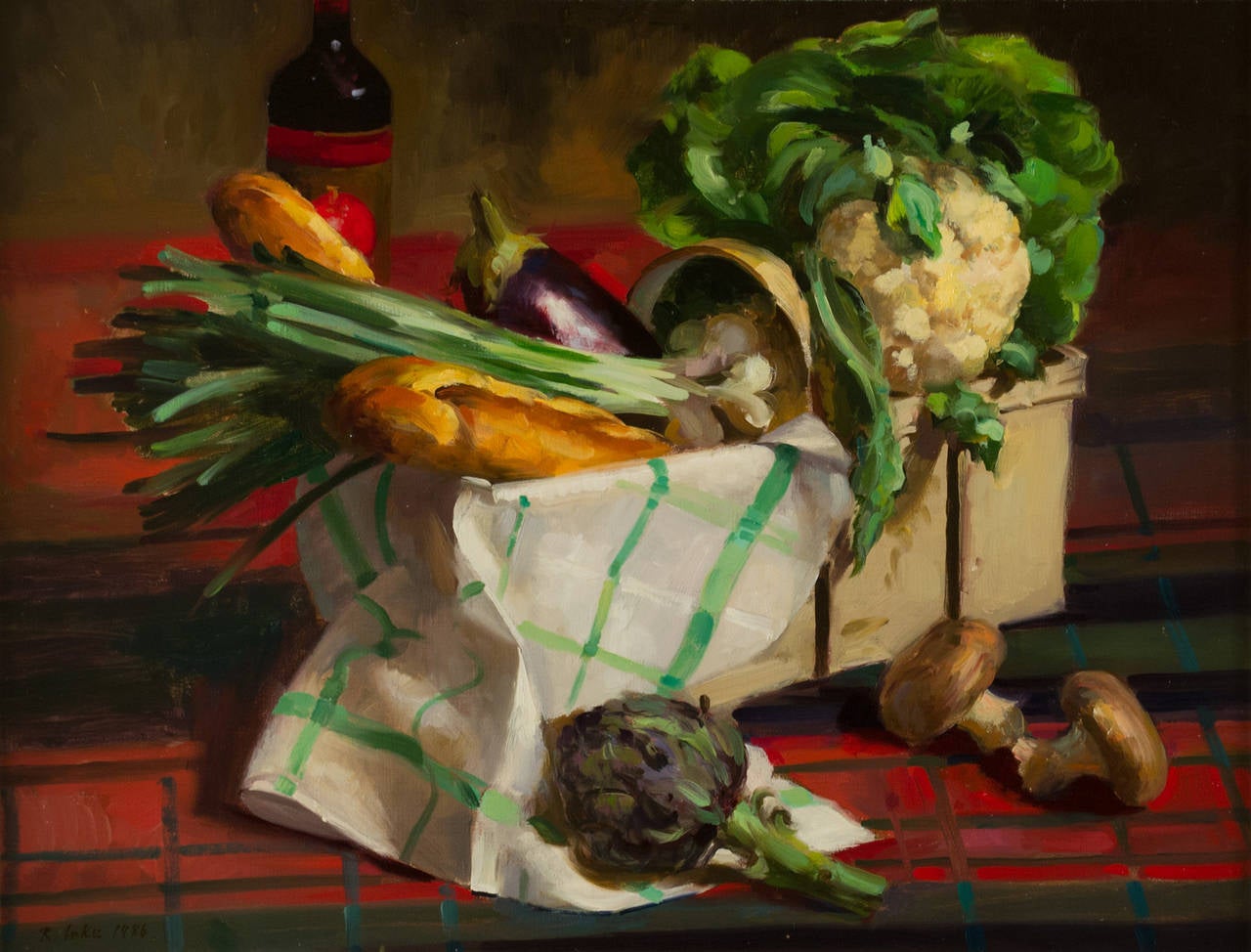 A Still Life with Vegetables and Mushrooms
