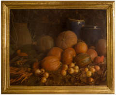 Vintage A monumental American still life of Harvest