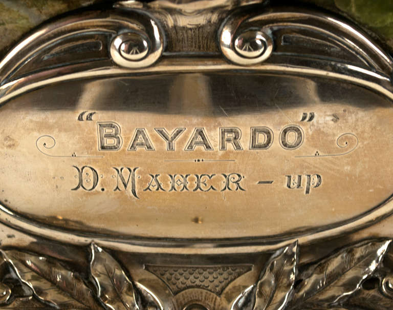 A Sterling Silver Sculpture of Edwardian Champion Bayardo 1