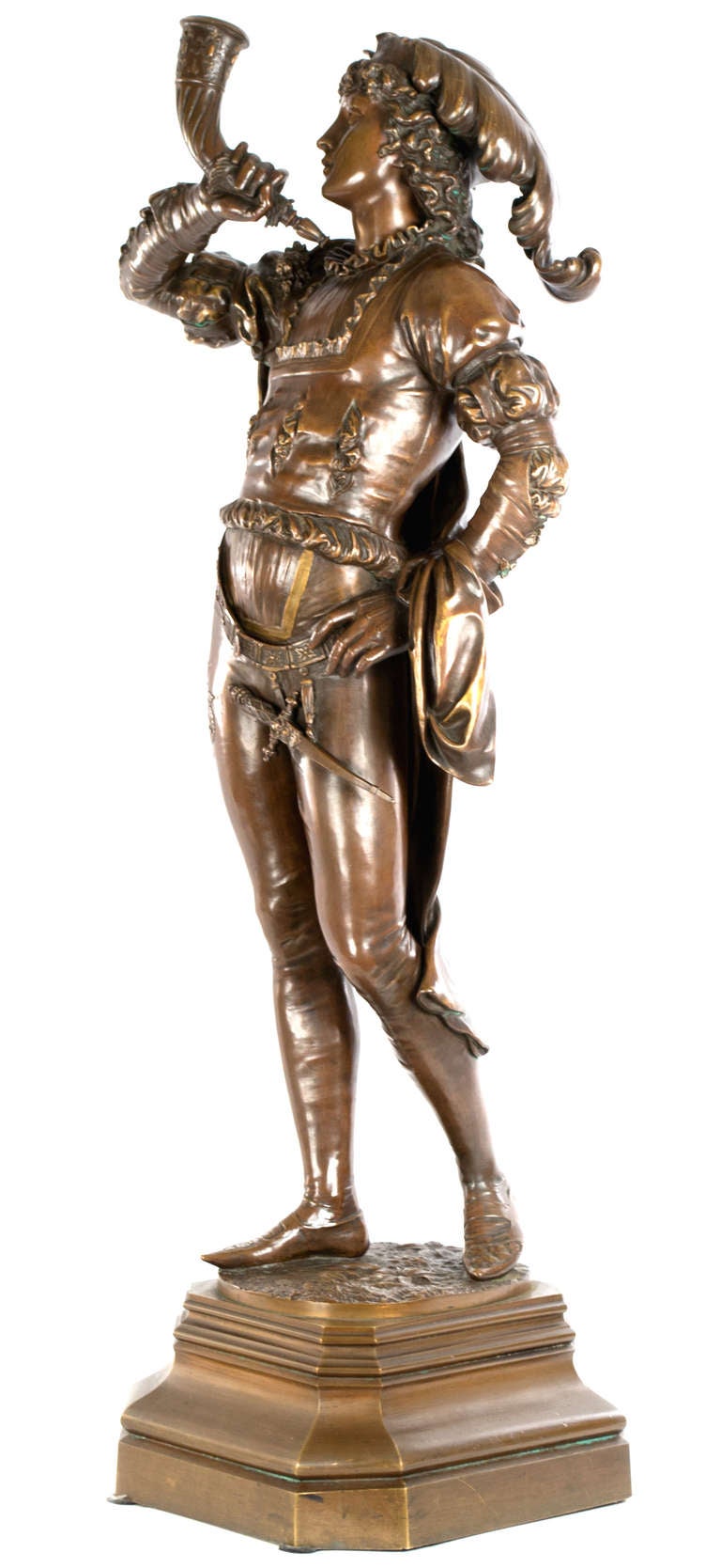The Royal Herald - Sculpture by Charles Georges Ferville-Suan