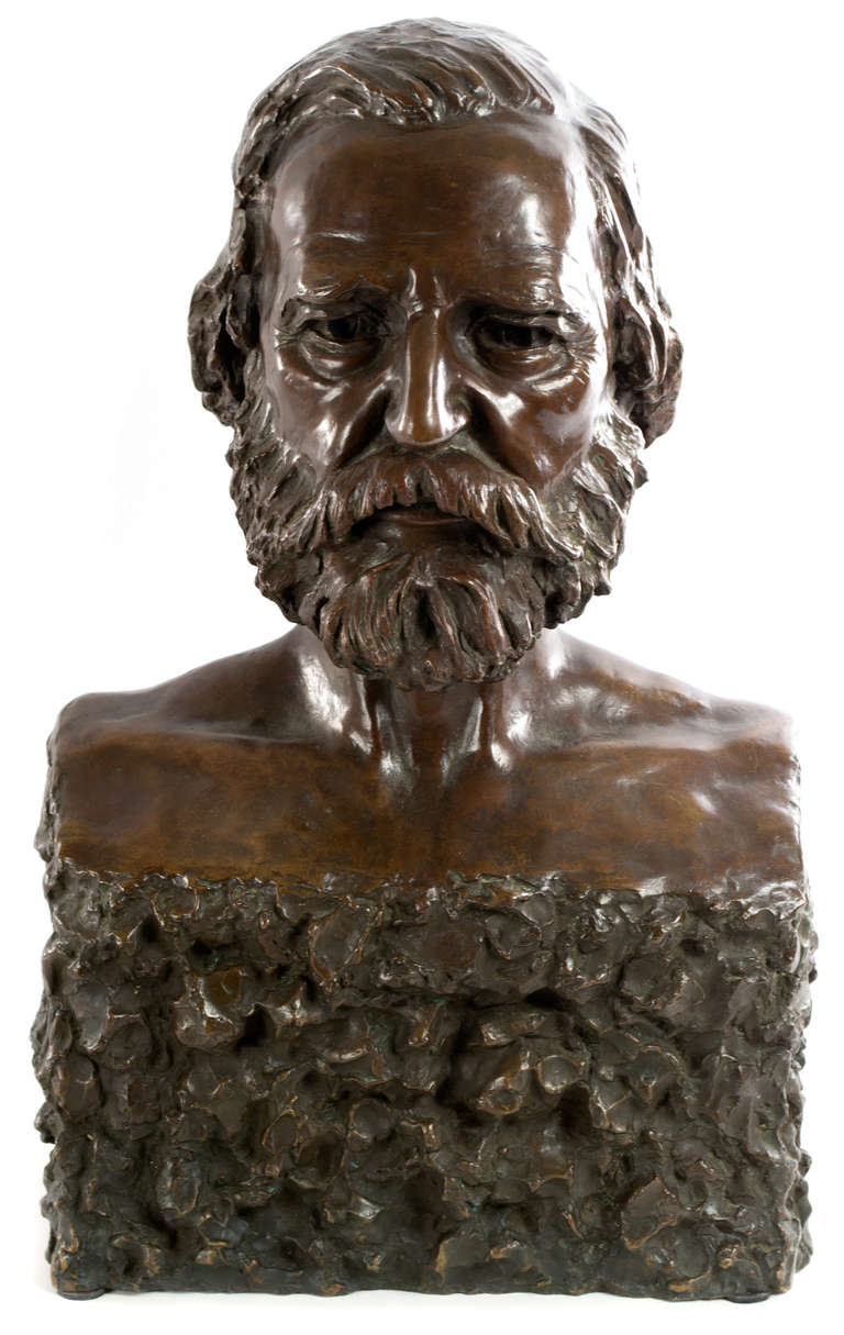 Florence Malcolm Darnault Figurative Sculpture - The Composer Giuseppe Verdi