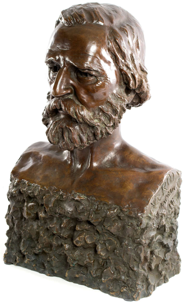 The Composer Giuseppe Verdi - Sculpture by Florence Malcolm Darnault