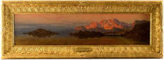 The Afterglow On The Wasatch, Eastern Shore Of The Great Salt Lake