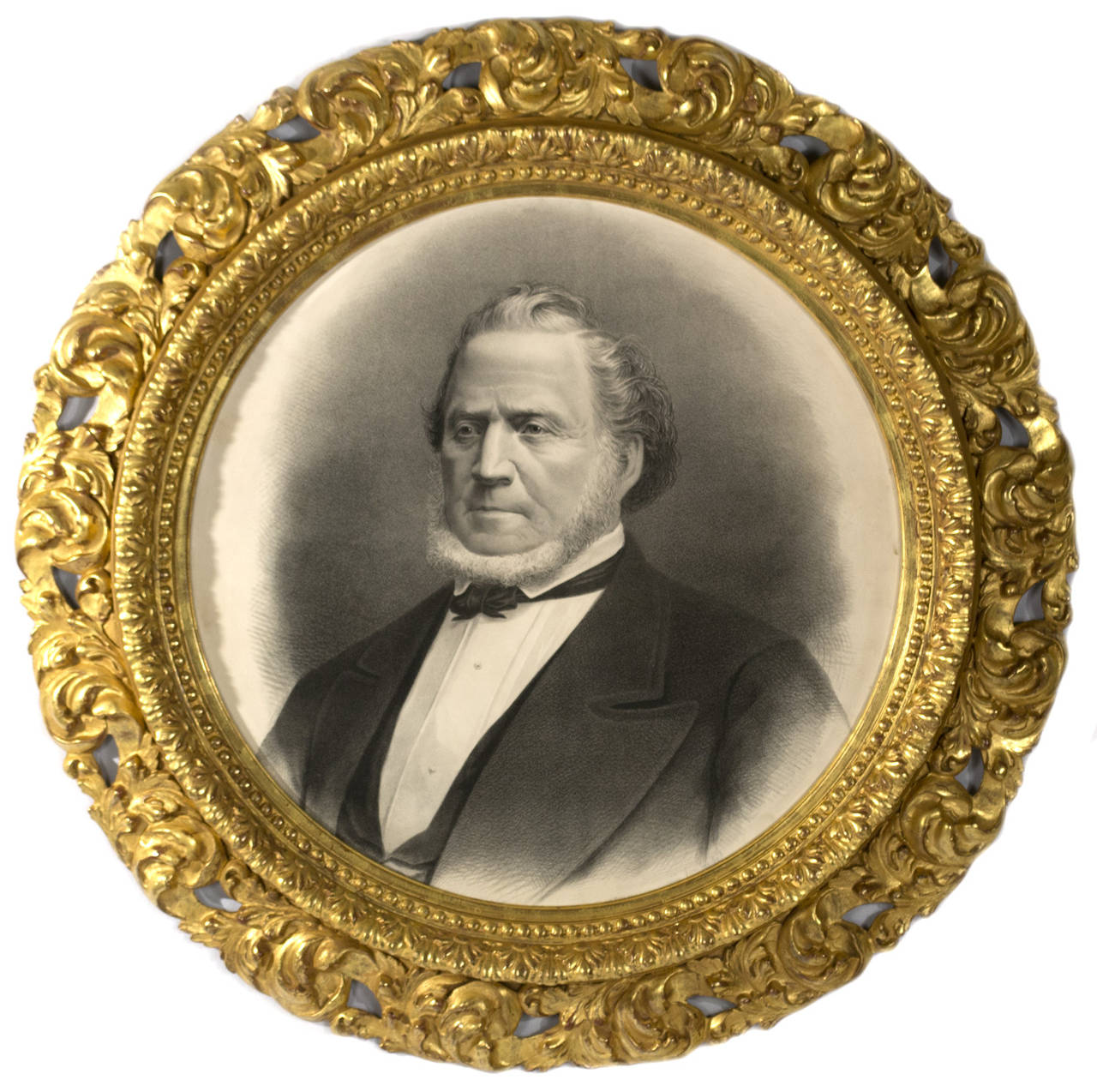 Hartwig Bornemann Portrait Print - Brigham Young, Mormon Prophet