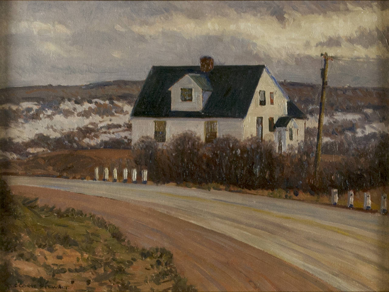 South Weber, 1940 - Painting by LeConte Stewart
