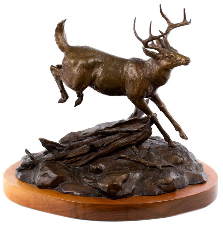 Clark Bronson Figurative Sculpture - Into the Woods