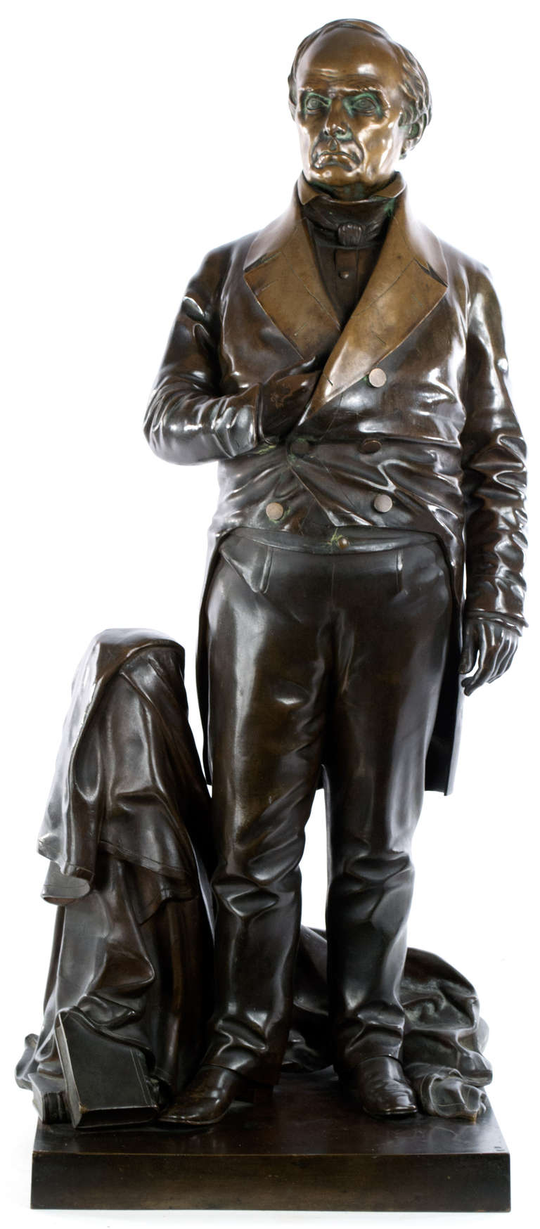 Thomas Morin Figurative Sculpture - Daniel Webster