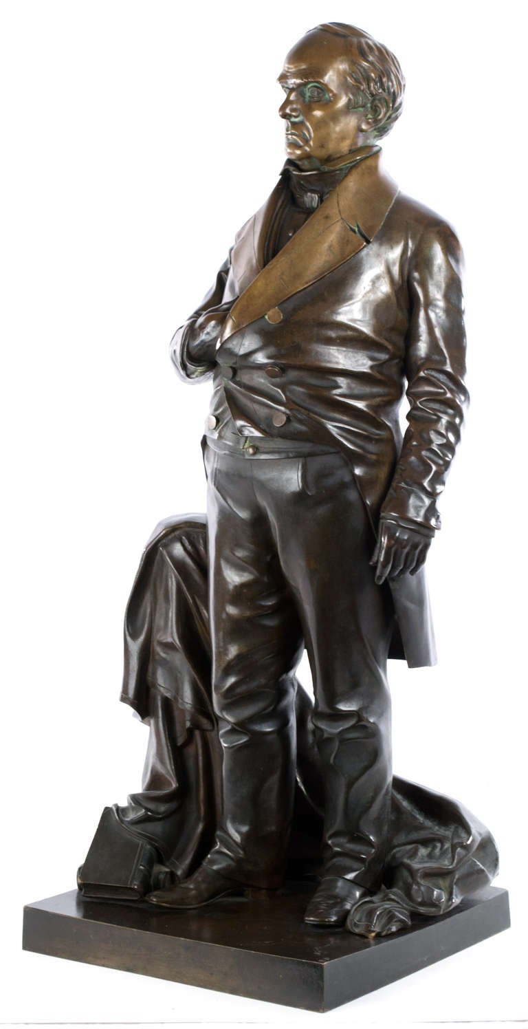 Perhaps the most influential Senator in the history of the United States, Daniel Webster (1782 - 1852), defined US policy and molded legislation as a representative of Massachusetts and, later, as the Secretary of State. A monumental version of this