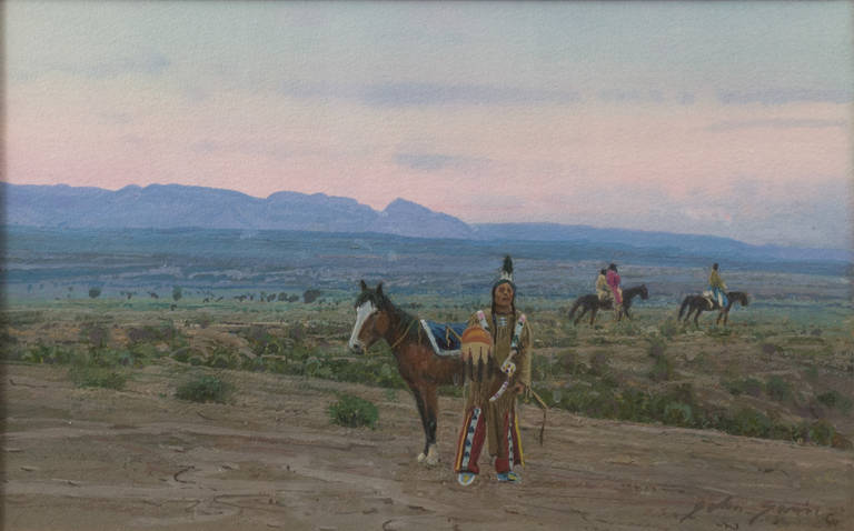 Ute Indians in the Rocky Mountains - Art by John Jarvis