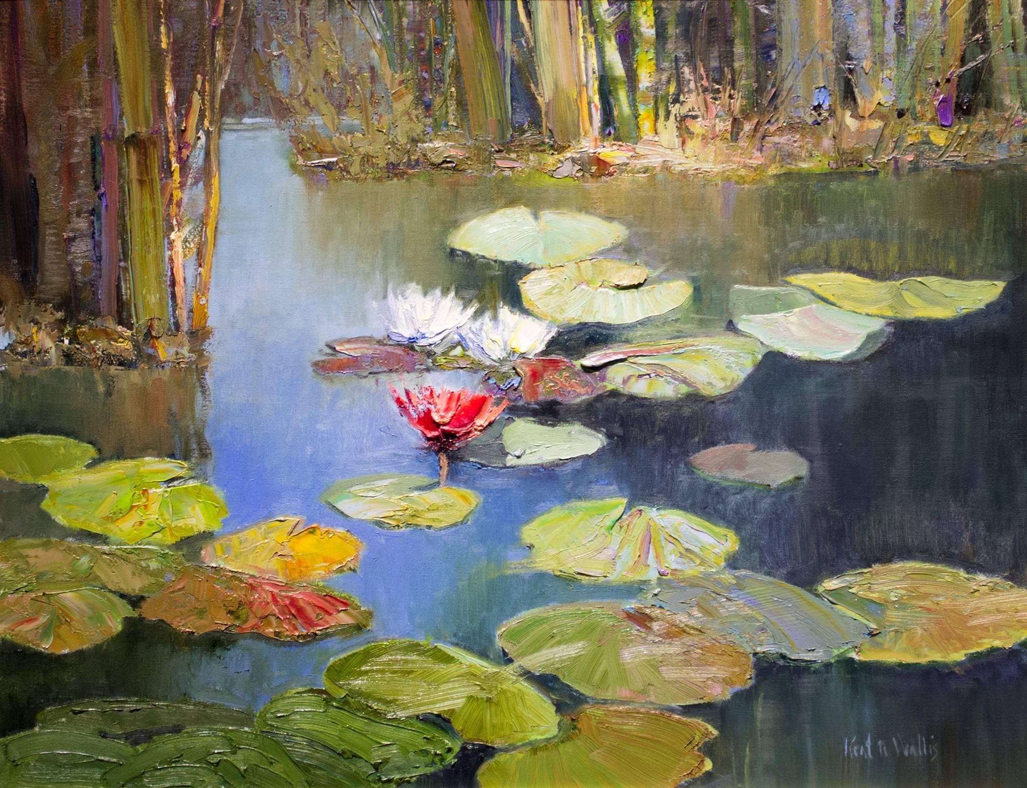 Water Lillies - Painting by Kent Wallis