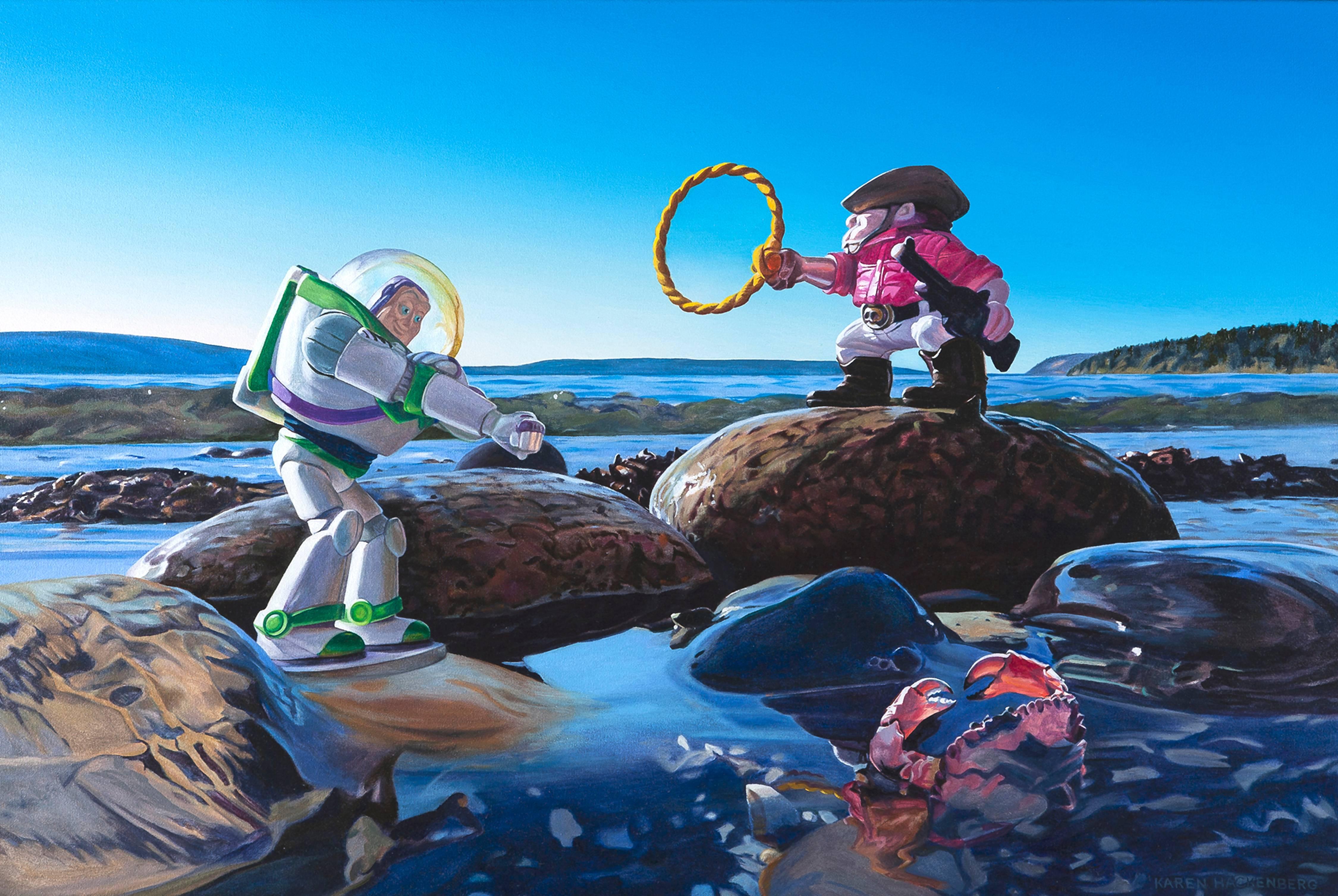 Il destino manifesto - Painting di Karen Hackenberg