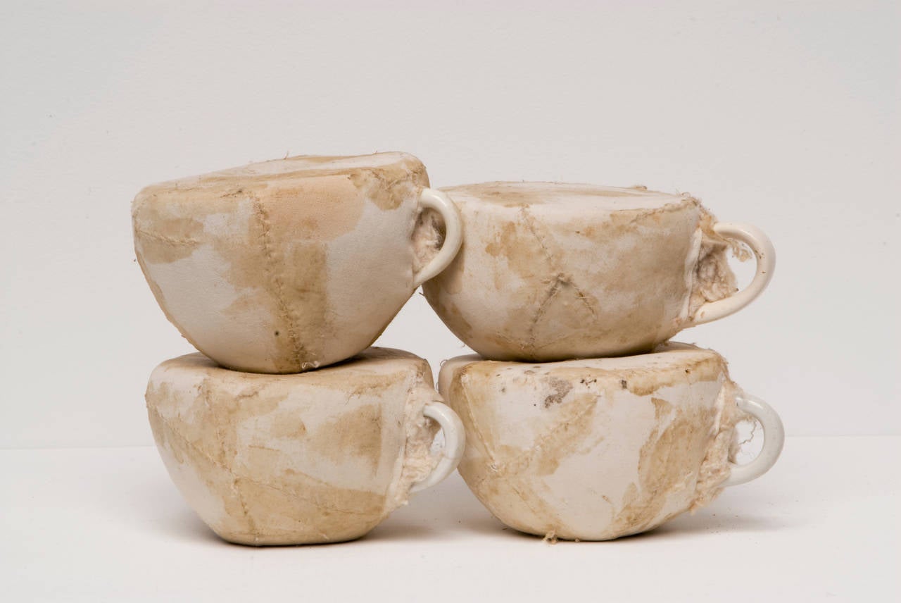 Covert Utility Series (Four Cups) - Sculpture by Janice Redman