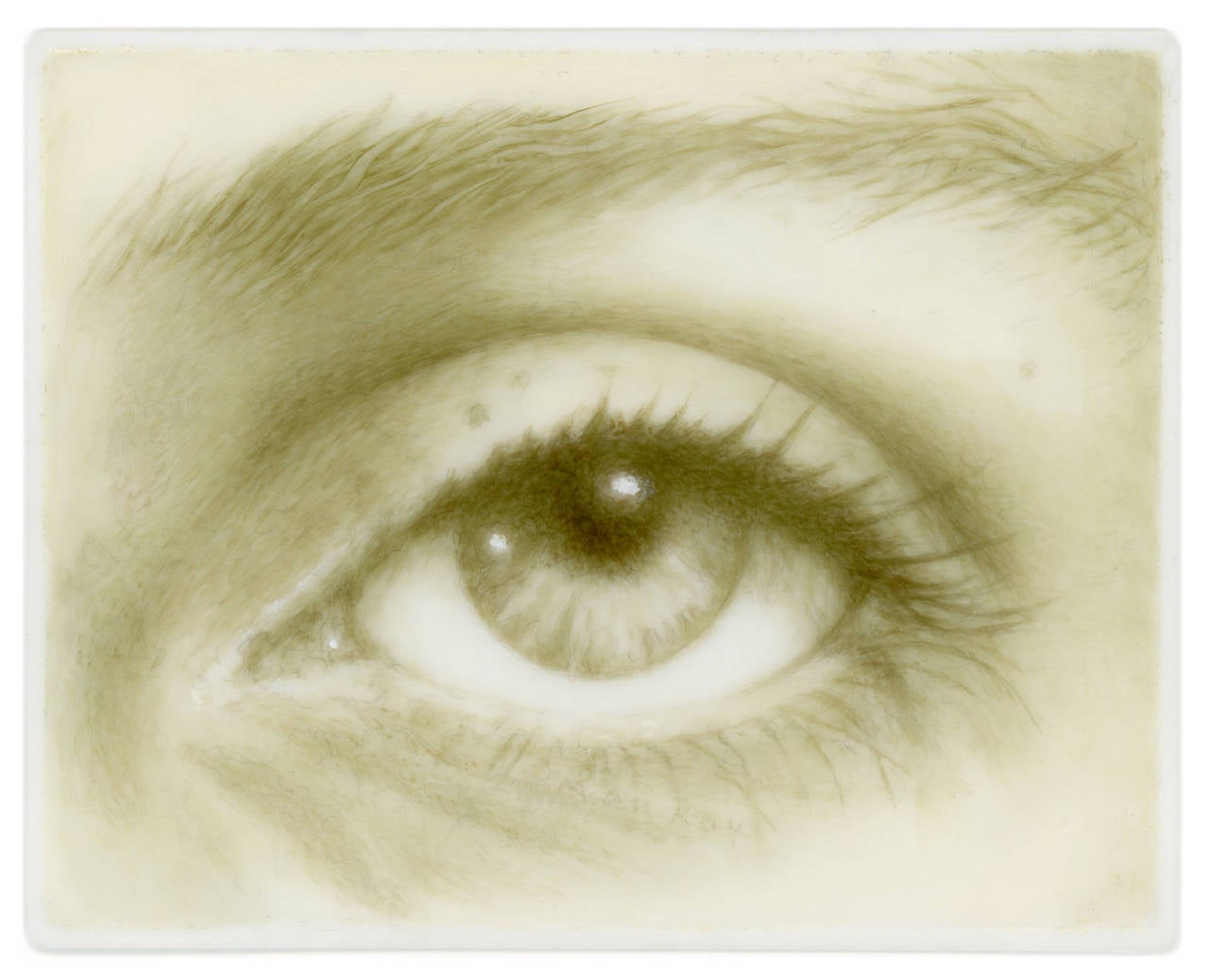 Lover's Eye III: Lee II (after Man Ray) - Painting by Tabitha Vevers