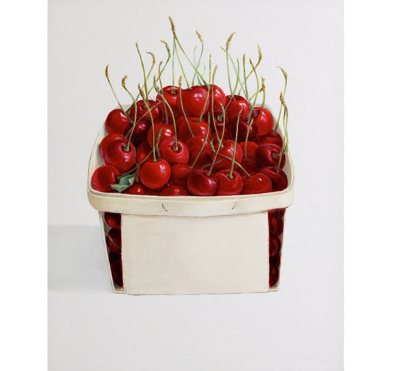 Sweet Cherries - Painting by Elizabeth Johansson