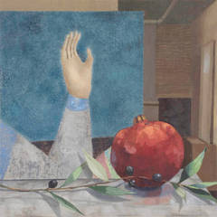Hand, Olive, Pomegranate