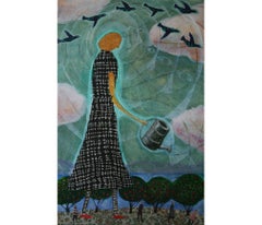 Woman with Watering Can (Femme avec boîte d'eau)
