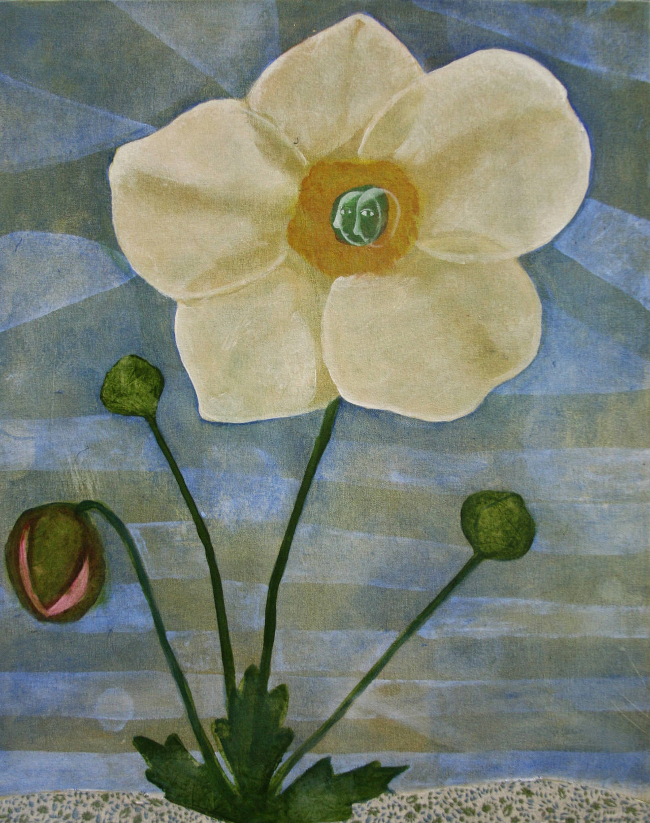 Donald Saaf Still-Life Painting - Self-Pollinating Flower I