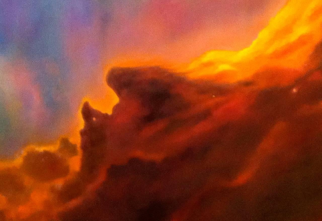 Swan Nebula - Painting by Arica Hilton