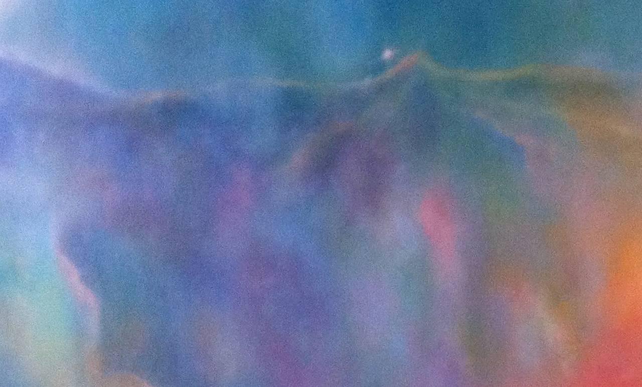 Nébuleuse du Cygne - Marron Abstract Painting par Arica Hilton