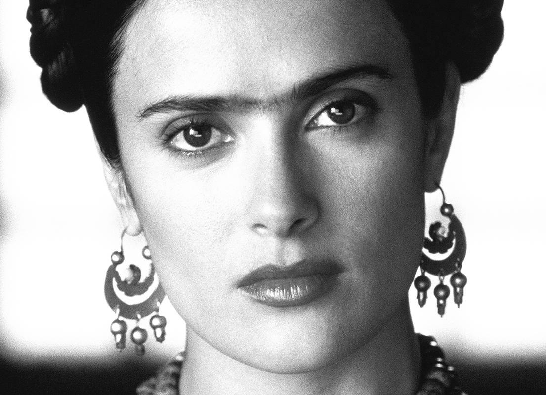 Salma Hayek as Frida - Photograph by Peter Sorel