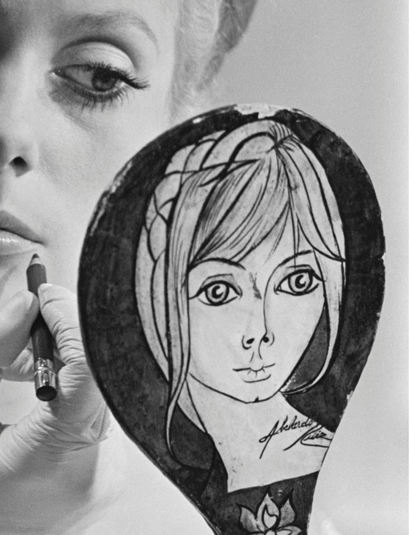 Catherine Deneuve en el plató de 