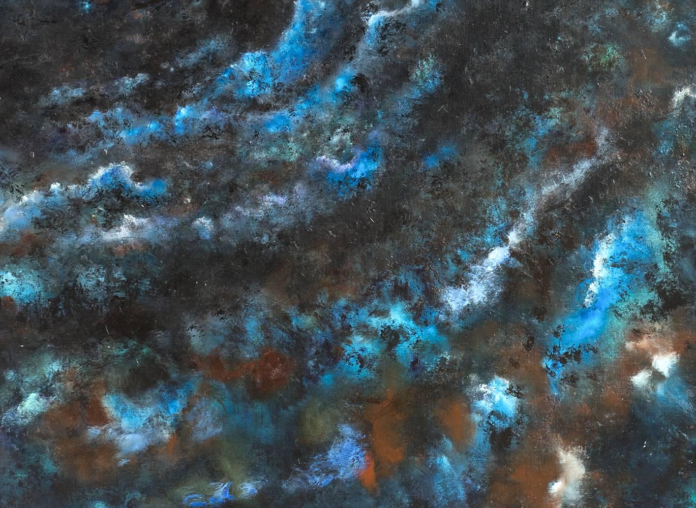 I Flow Like Water IV (Universe) - Contemporary Painting by Arica Hilton