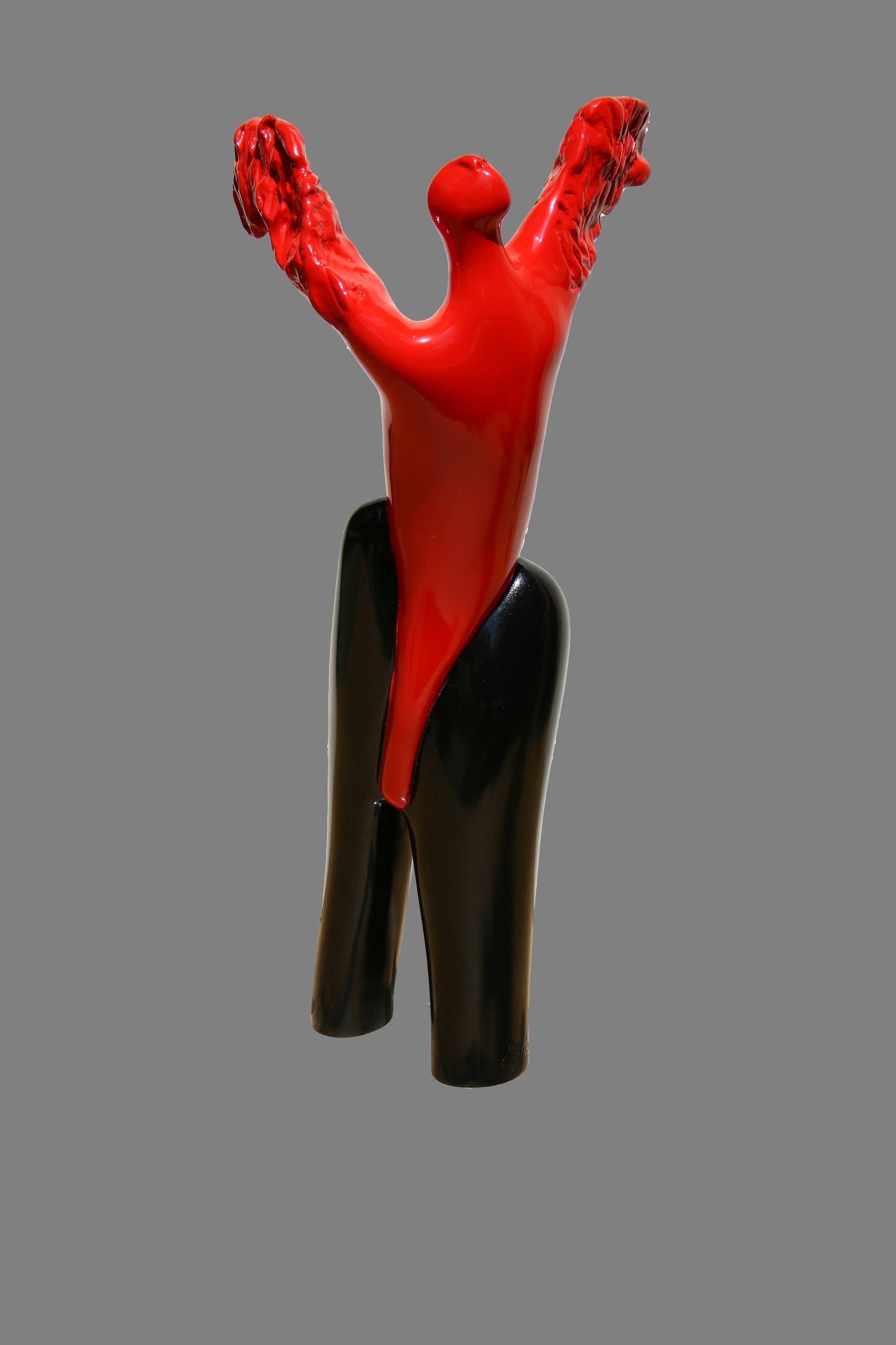Kostis Georgiou Abstract Sculpture - Phylax by Kostis  Georgiou - Figurative Sculpture