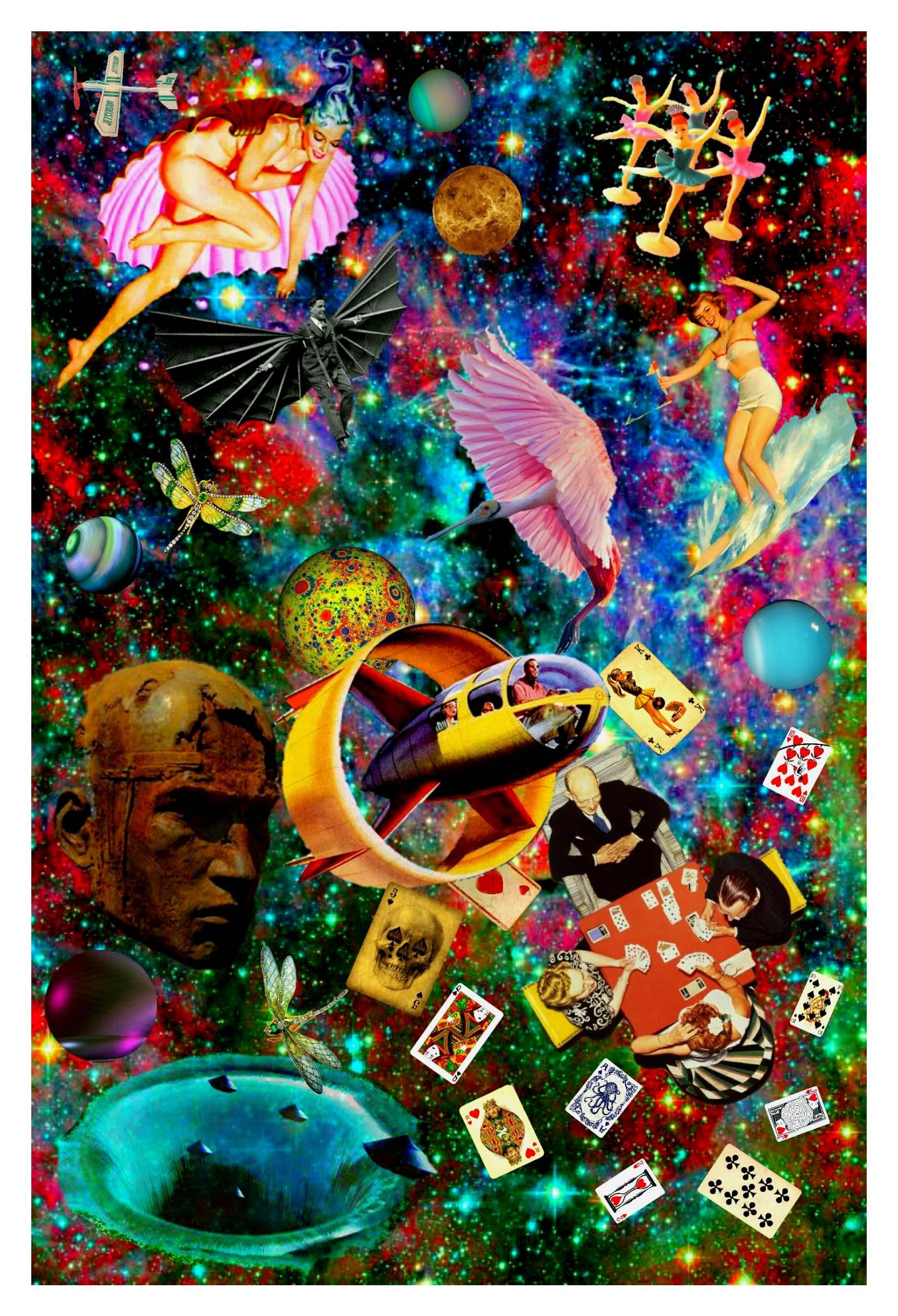 Color Photograph Robert Fleischman - Jeu de cartes à jouer aux cartes