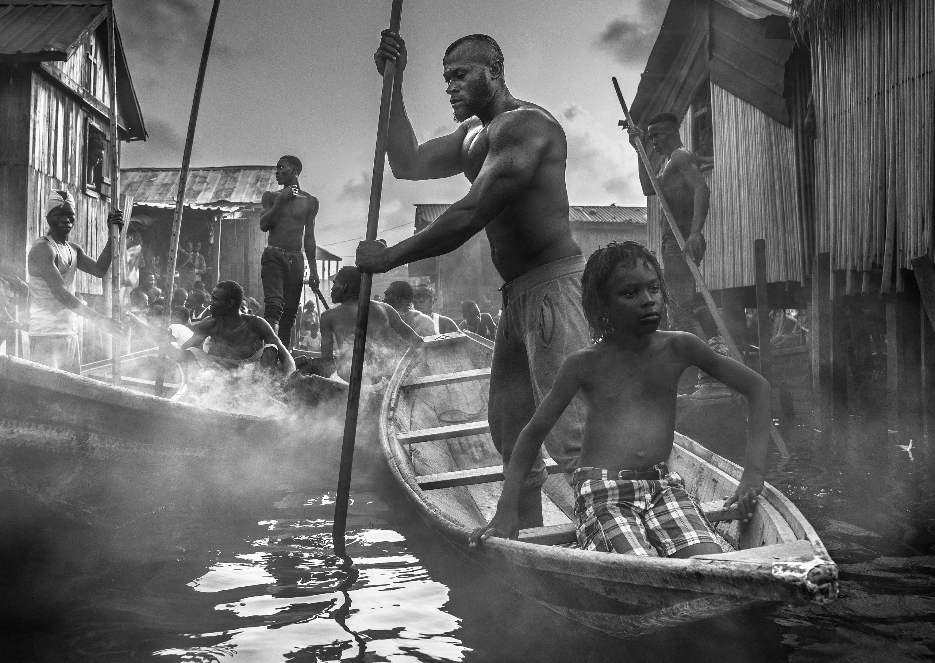 David Yarrow Black and White Photograph - A Ship Called Dignity